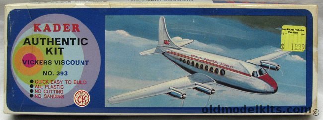 Kader 1/121 Vickers Viscount BEA - British European Airways, 393 plastic model kit